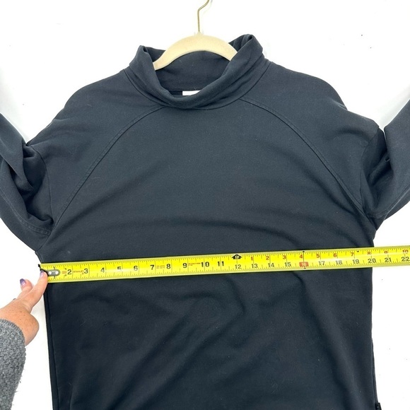 Varley Morrison High Neck Sweatshirt Womens Size S Boxy Pullover Draw Cord Black - Picture 9 of 11